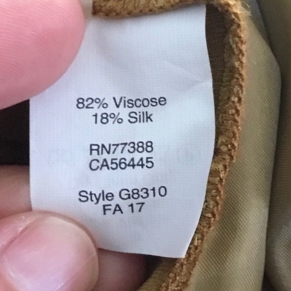 Madewell Pull On Velvet Pants Vintage Gold - Picture 8 of 10